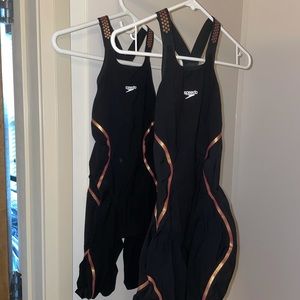 Two Fastskin LZR Pure Intent Open Back Kneeskins